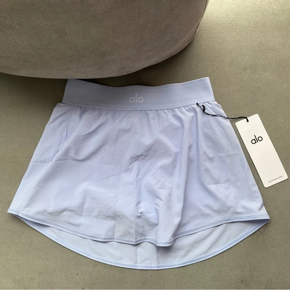 Alo Yoga Match Point Tennis Skirt Light Provence Blue XS